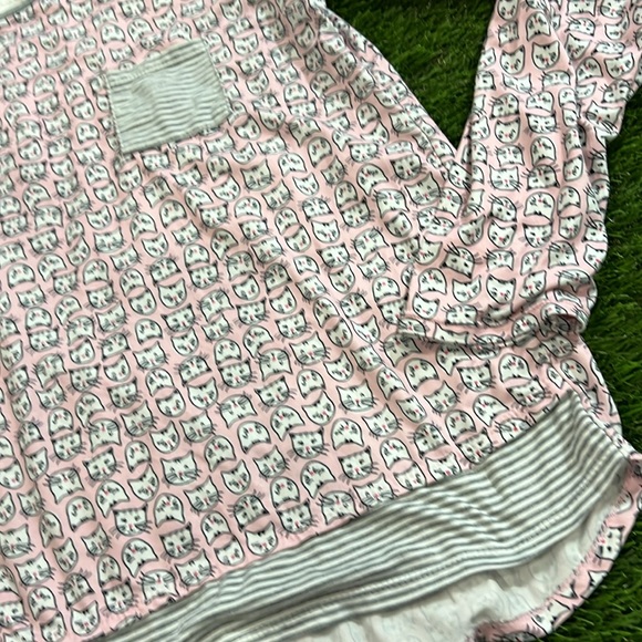 Cuddl Duds cozy Cat Print Top - Picture 2 of 3